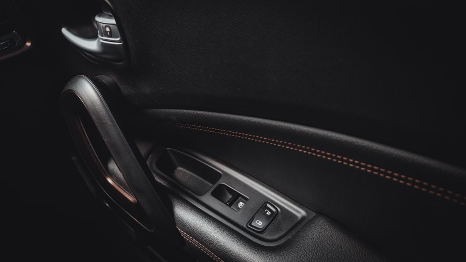 Close up of premium door handle and hardware